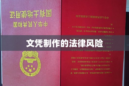 嘉禾文凭制作的法律风险